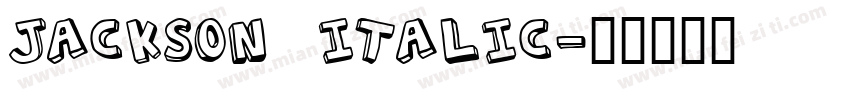 Jackson Italic字体转换